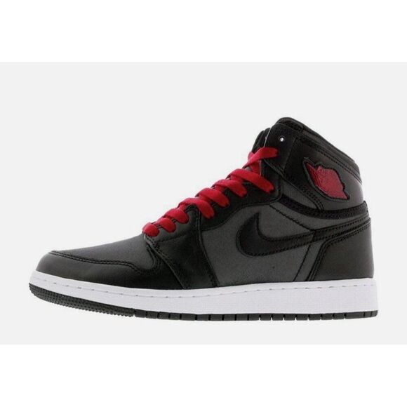 Nike GS Air Jordan 1 Retro High Black Gym Red White 575441 060 22.5cm 5.5 Y main image 8